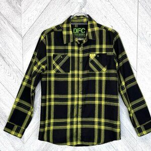 Dixxon Flannel Co. Metallica 72 Seasons Shirt YOUTH Large Plaid Snap Front